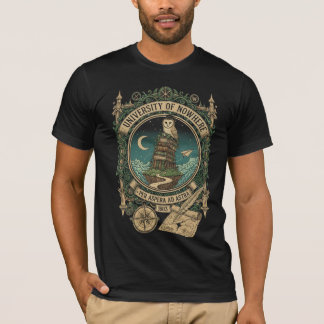 T-shirt "University of Nowhere" Owl & Books Crest.