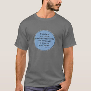 T-shirt Unix condescendant - Scott Adams