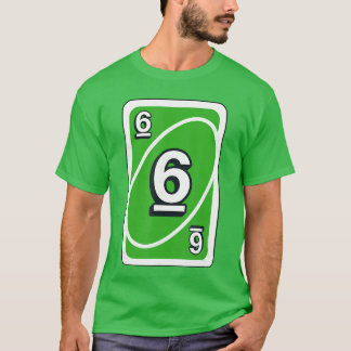 T-shirt UNO Halloween Green 6 Card