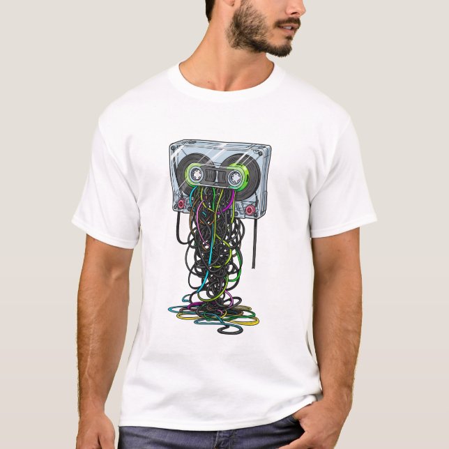 T-shirt Unraveled Retro Cassette Explosion (Devant)