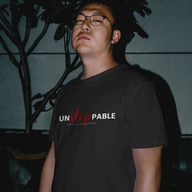 T-shirt UnSTOPpable Chemise de typographie (Créateur téléchargé)