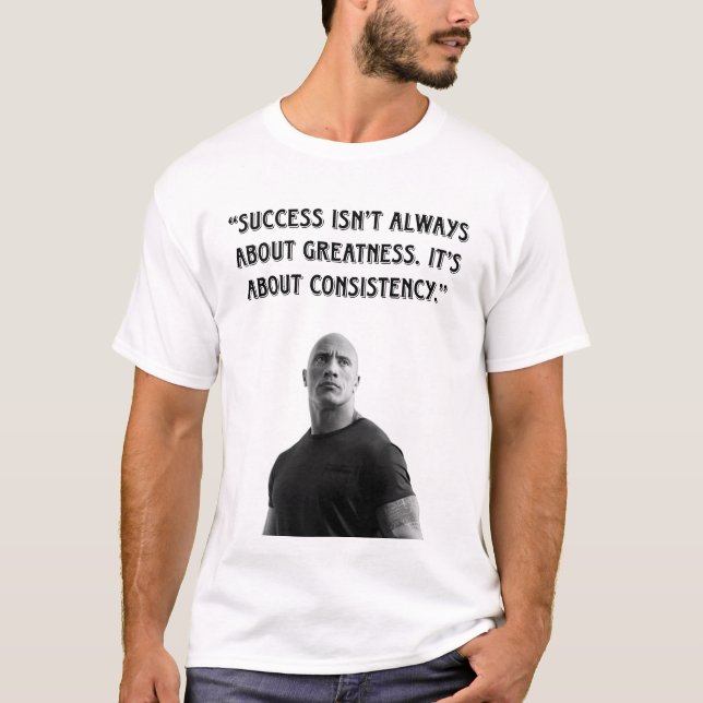 T-shirt Unstoppable Power – The Rock Mindset 💪 (Devant)