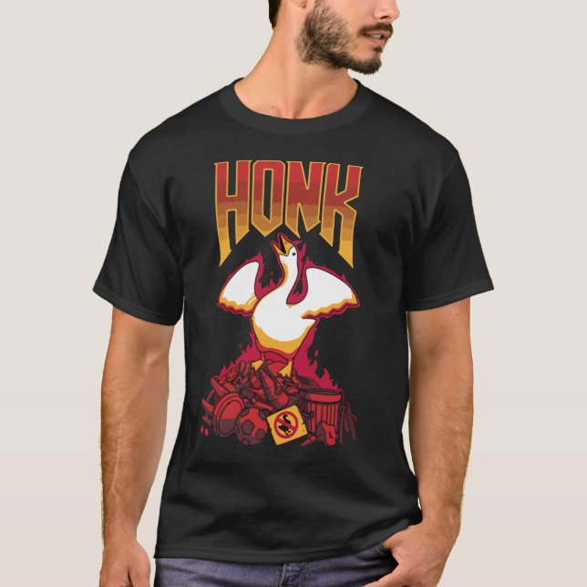 T-shirt Untited Goose Game Funny DOOM conception de jeu Cl (Devant)