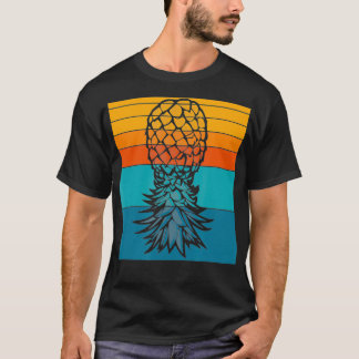 T-shirt Upside Down Pineapple Swingers Party Retro Biseual