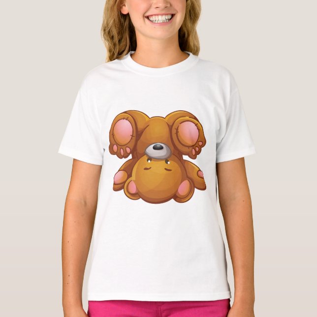 T-shirt Upside Down Teddy Bear (Devant)