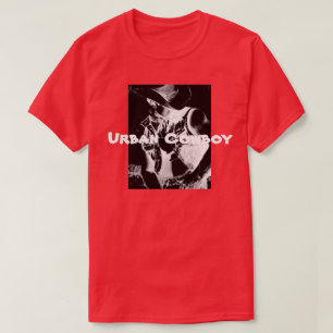 T-shirt urbain de cowboy du T-shirt des hommes du