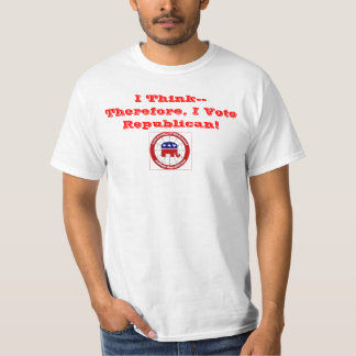 T-shirt urcr-T-shirt, je pense-- Par conséquent, je vote