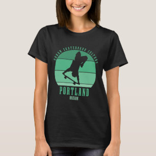 T-shirt Urne de skateboard à Portland Oregon pour skateur