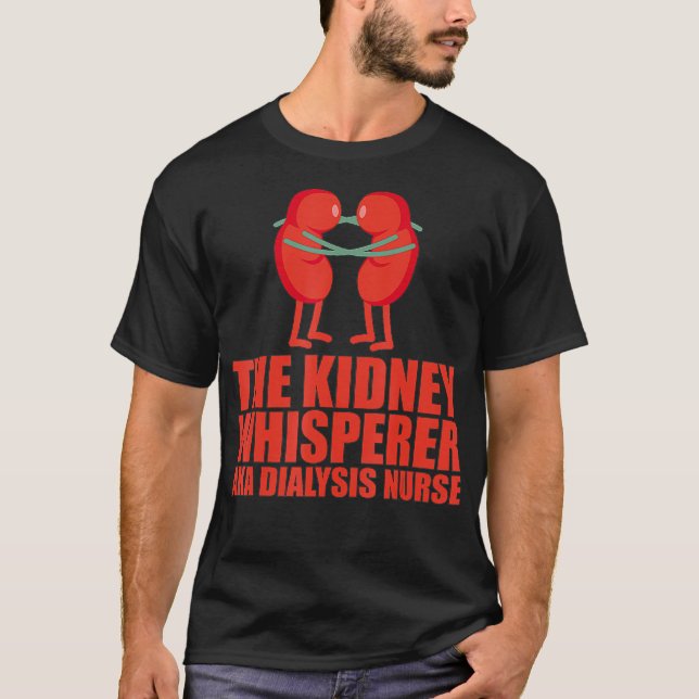 T-shirt Urologie Dialyse Infirmière Appréciation NP RN Rei (Devant)