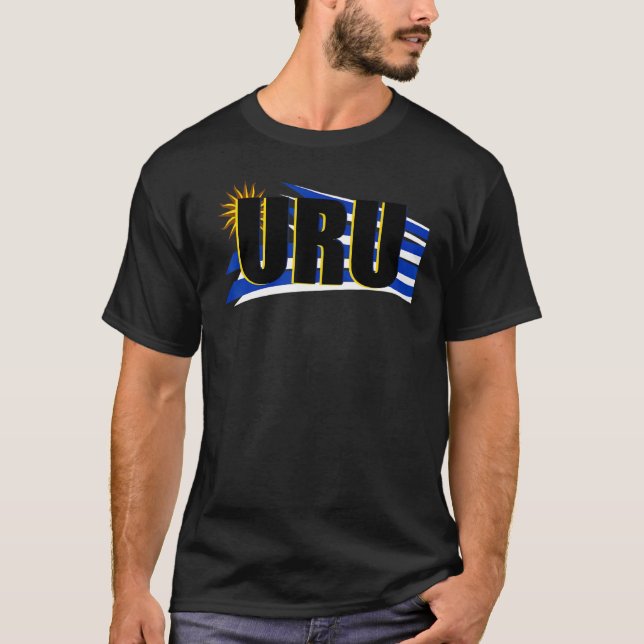 T-shirt Uru Uruguay Uruguayo Fière Charrua drapeau uruguay (Devant)