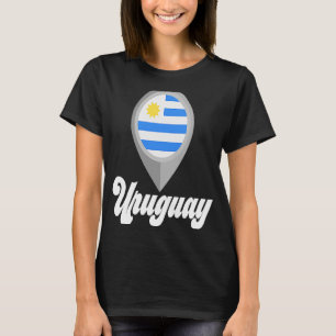 T-shirt Uruguay Drapeau Épingle I Love Uruguay Travel