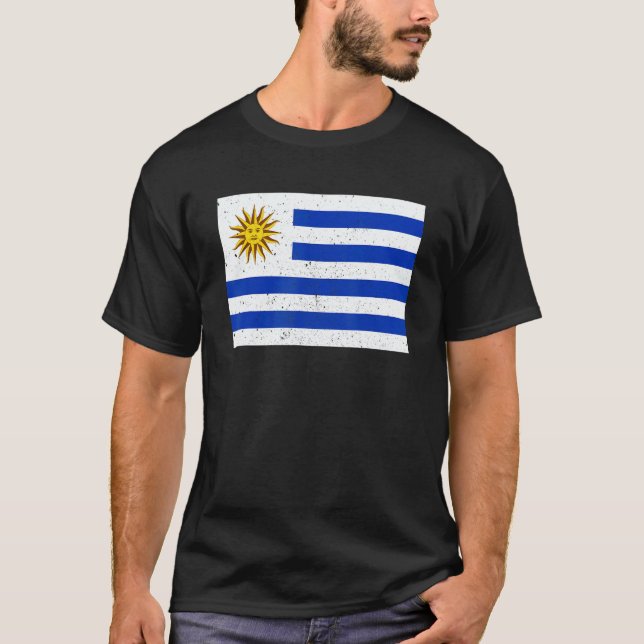 T-shirt Uruguayan Uruguay Flag Pride Uruguayan Flag 1 (Devant)