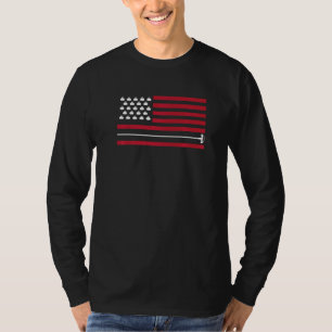 T-shirt US America Flag Curling Team Curling Curl 2