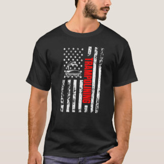 T-shirt US American Flag Gymnastics Sports Patriotic Tramp