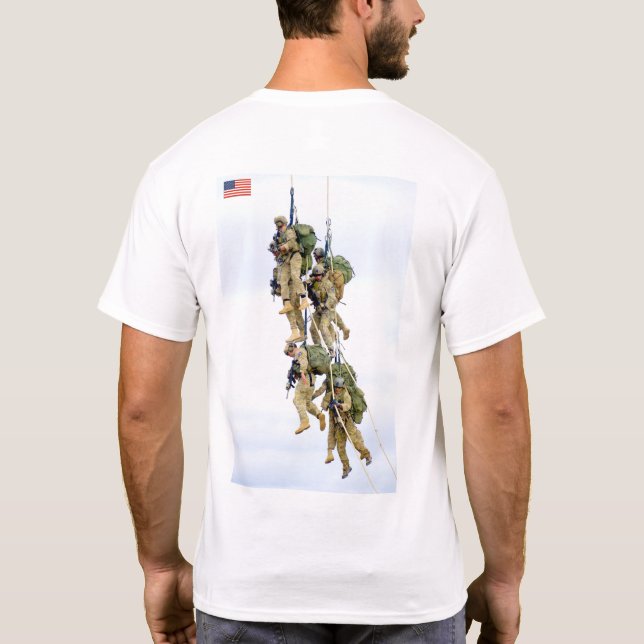T-shirt US COMBAT SQUAD - Extraction d'hélicoptères (Dos)