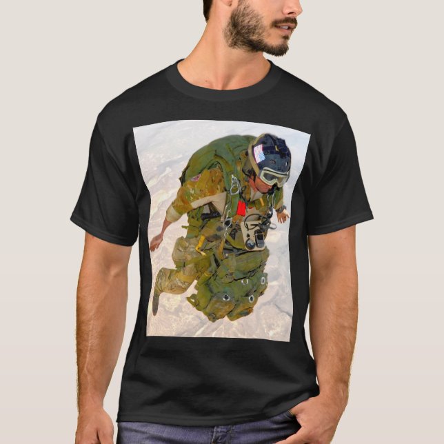 T-shirt US COMBAT SQUAD - US Parachutiste (Devant)