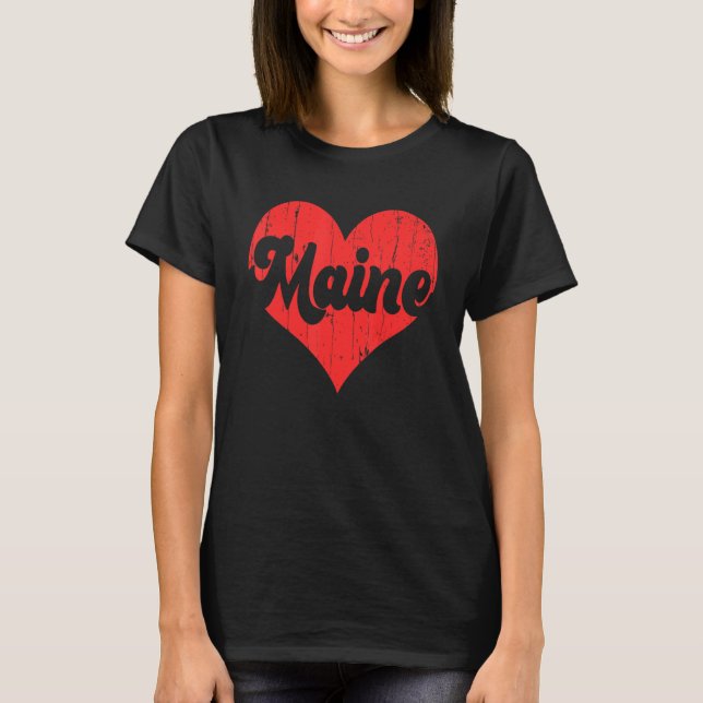 T-shirt Us Fier Citoyen Amérique État Drapeau Coeur Amour  (Devant)