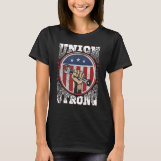 T-shirt US Flag Happy Labor Day Union Strong Labor Day Cel