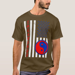 T-shirt US Flage American Taekwondo