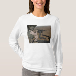 T-shirt US Marine test feu une mitrailleuse lourde M240