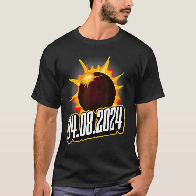 T-shirt US Total Partial Eclipse USA American Totality 04  (Devant)