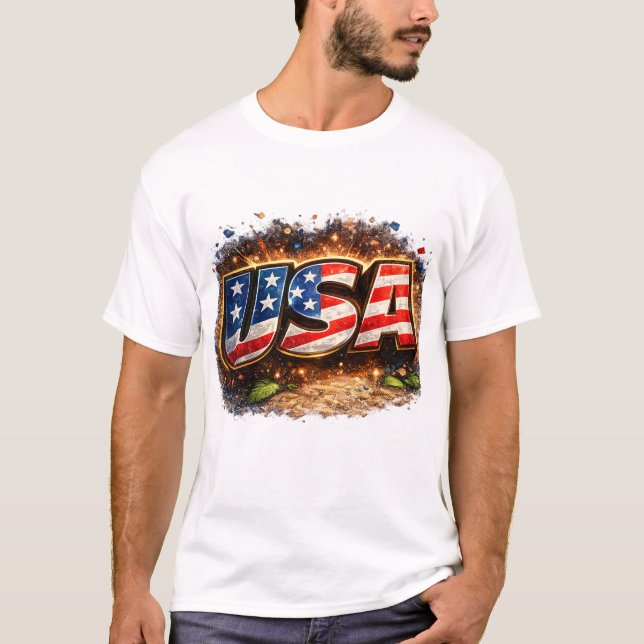 T-Shirt USA (Devant)