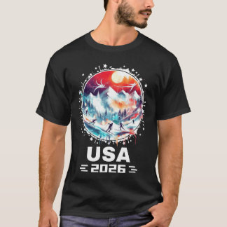 T-shirt USA 2026 Go United States Winter Sports USAeam 202
