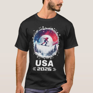 T-shirt USA 2026 Go United States Winter Sports USAeam 202