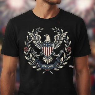 T-shirt USA 250 Aigle patriotique motif Heritage ID1299