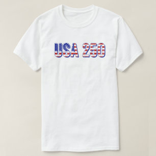 T-shirt USA 250e anniversaire 1776-2026 Patriotique Améric