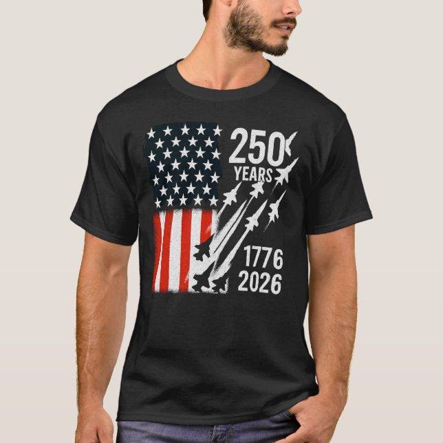 T-shirt USA 250e anniversaire 1776-2026 Semiquincentennial (Devant)