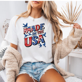 T-shirt USA 4th of July Shirt, Patriotic Gift for Her 