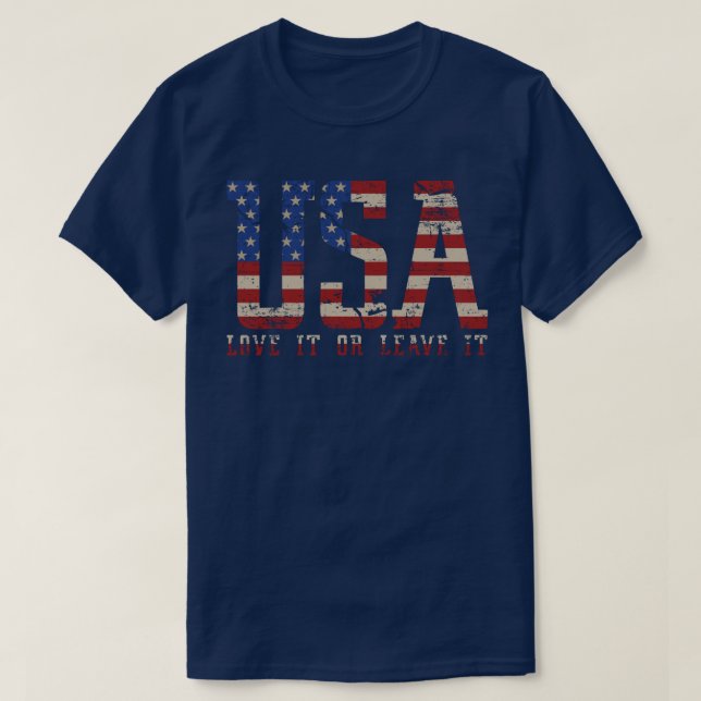 T-shirt USA Aimez-le ou laissez-le (Design devant)