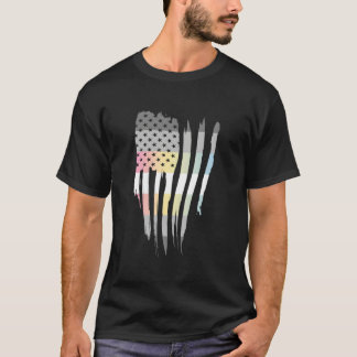 T-shirt Usa American Demifluid Flag