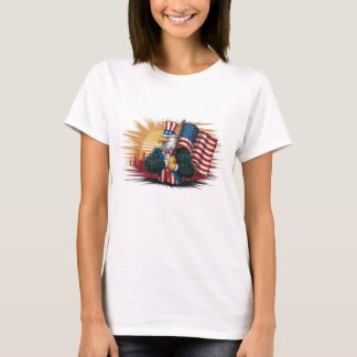 T-shirt usa Bald Eagle comme un Oncle Sam tenue es
