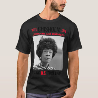 T-shirt USA Black History Poster UNBOGHT UNBOSSED Shirley