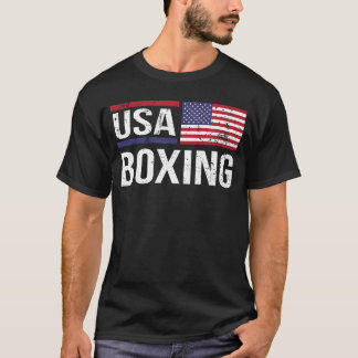 T-shirt USA Boing American Flag Gym Sparringraining Amateu