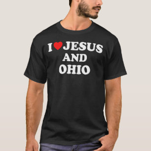 T-shirt Usa Carte Fier Chrétien J'Aime Jésus Et Ohio