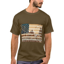USA Drapeau dans les tons marron.