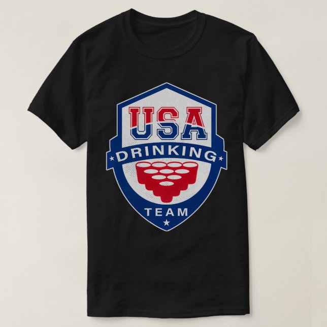 T-shirt USA Drick Team 4 juillet Funny Independence D (Design devant)