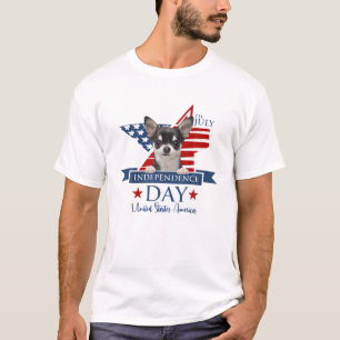 T-shirt USA Flag Chihuahua S, Dog 4Th Of July