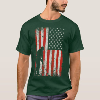 T-shirt USA Flag Golfer