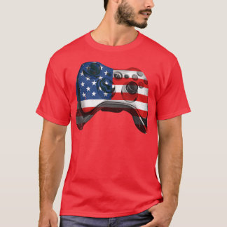 T-shirt USA Flag Video Game Ball Sport Lover Family Kids 4