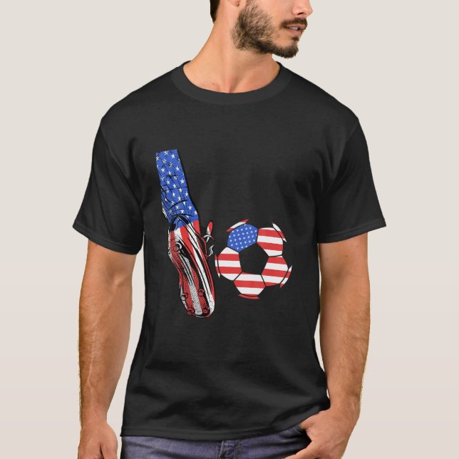 T-shirt USA Football Soccer Soccer USA Amérique (Devant)