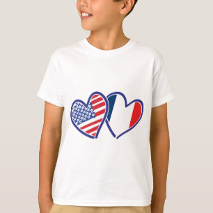 T-shirt USA—France-Love