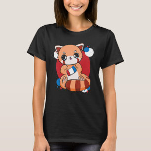 T-shirt USA Ice Cream 4 juillet mignonne Red Panda Vétérin