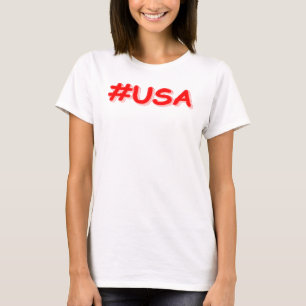 T-shirt "#USA" Joli design. Commandez dès maintenant