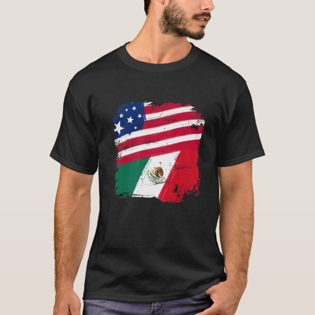 T-SHIRT USA MEXICO (Devant)