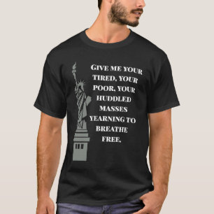 T-shirt USA New Colossus Statue de la Liberté contre le ra
