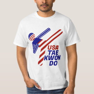T-shirt USA Patriotique Martial Arts TAEKWONDO